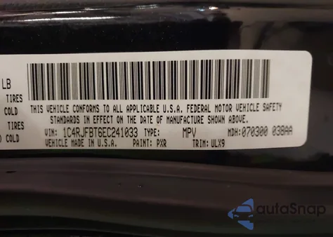 2014 Jeep Grand Cherokee Limited z USA, uszkodzony, nr VIN 1C4RJFBT6EC241033